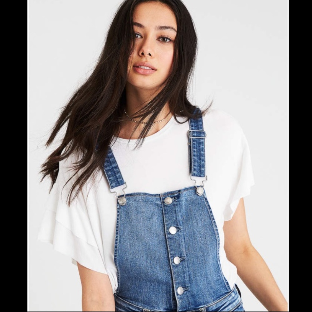 AE Double Ruffle Short Sleeve Tee